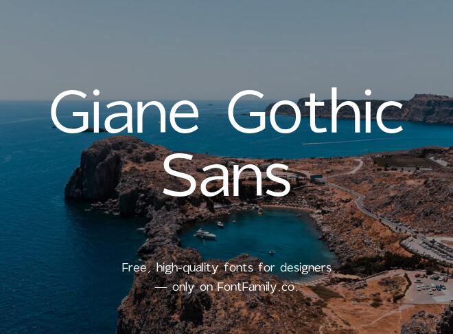 Giane Gothic Sans Font