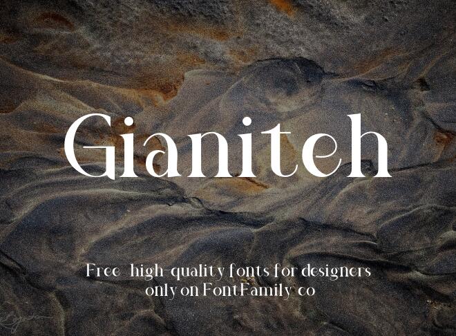Gianiteh Font
