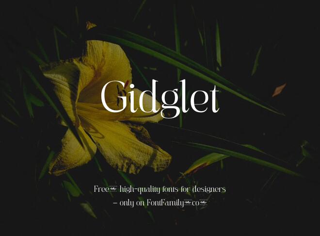 Gidglet Font
