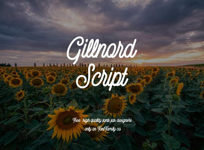 Gillnord Script Font