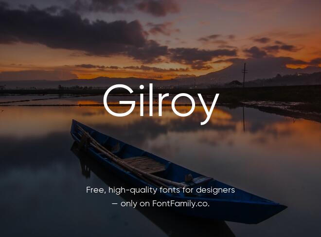 Gilroy Font