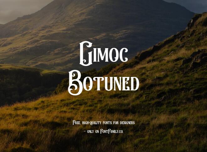 Gimoc Botuned Font