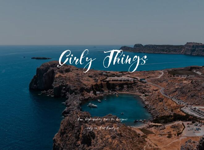 Girly Things Font