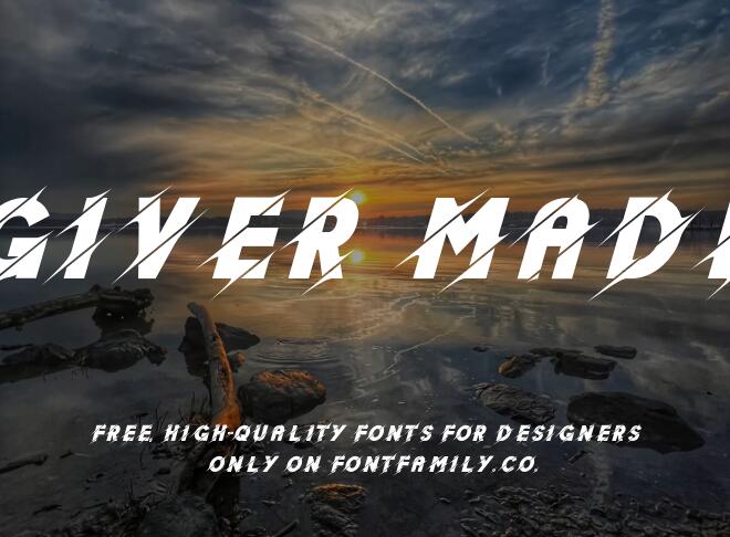 Giver Made Font