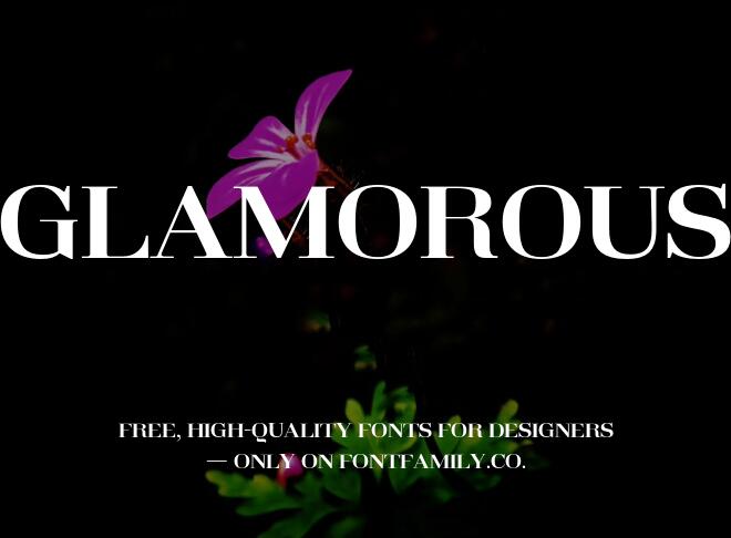 Glamorous Font