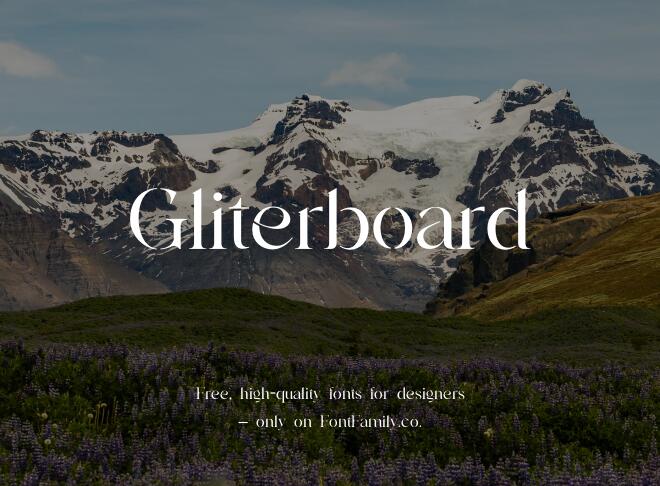 Gliterboard Font