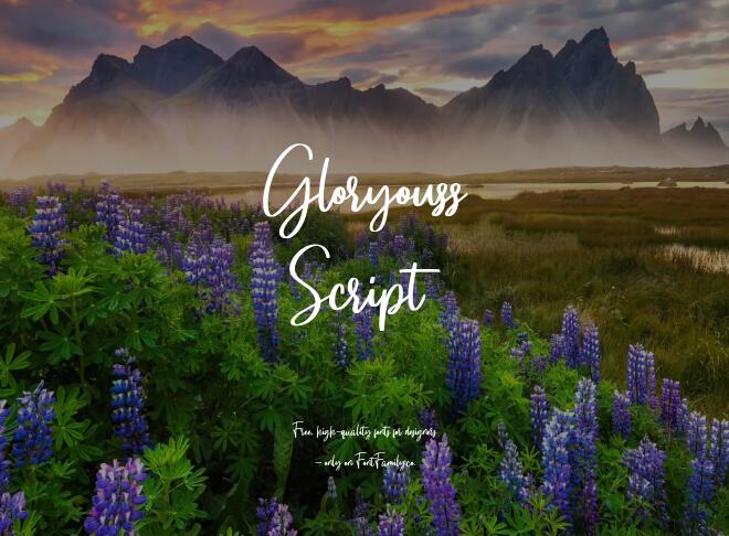 Gloryouss Script Font