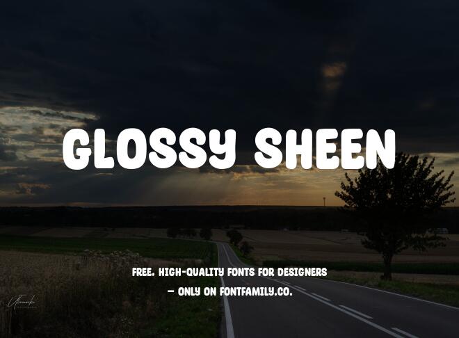 Glossy Sheen Font