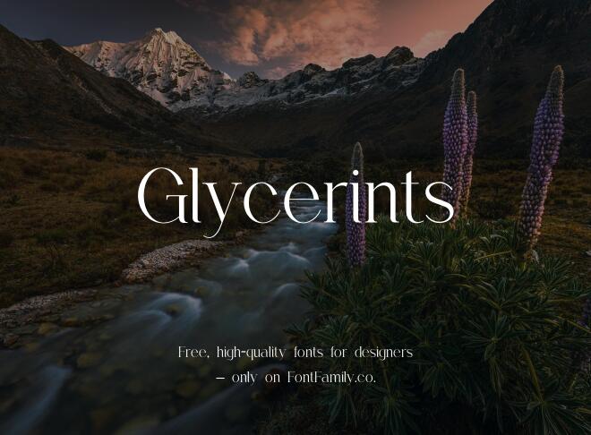 Glycerints Font