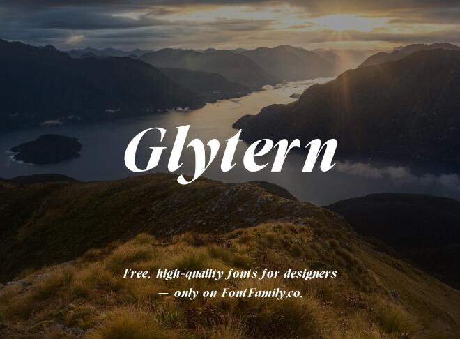 Glytern Font