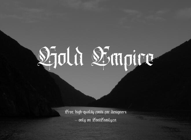 Gold Empire Font