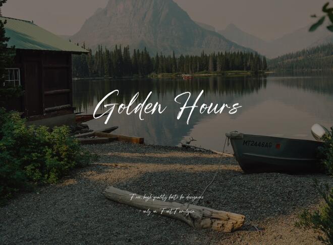 Golden Hours Font