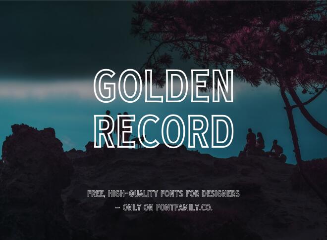 Golden Record Font