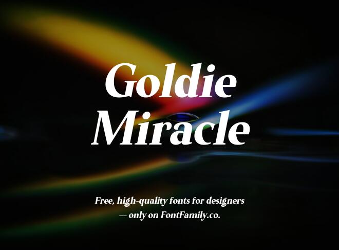Goldie Miracle Font