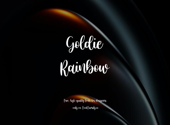 Goldie Rainbow Font