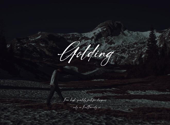 Golding Font