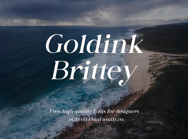 Goldink Brittey Font