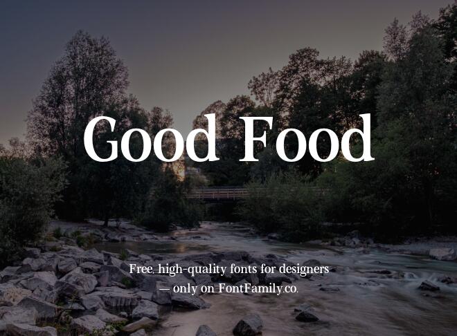 Good Food Font