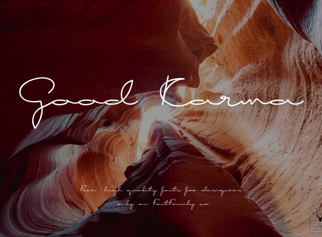 Good Karma Font