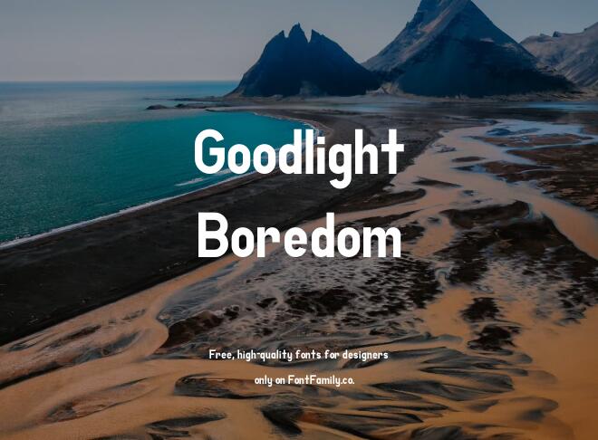 Goodlight Boredom Font