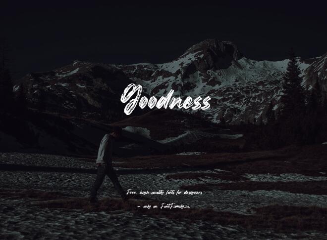 Goodness Font