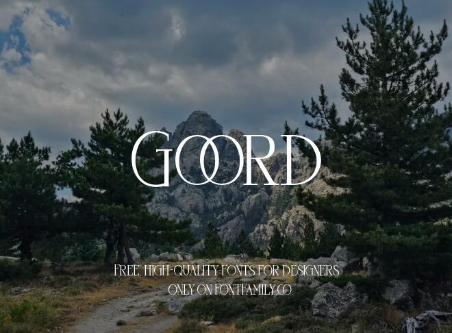 Goord Font