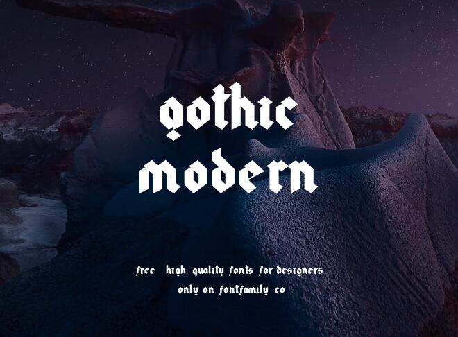 Gothic Modern Font