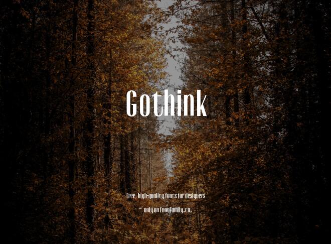 Gothink Font