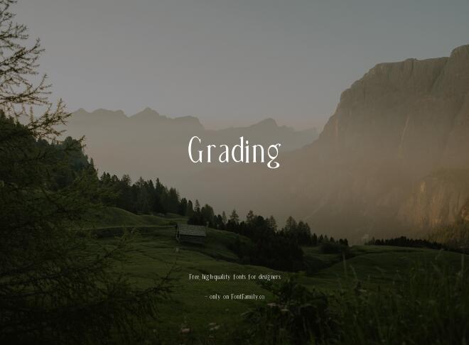Grading Font