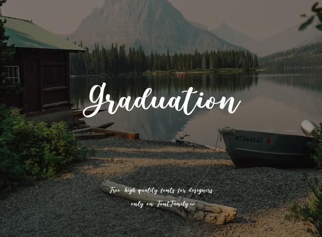 Graduation Font