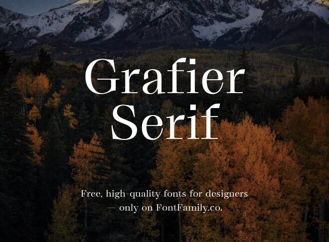 Grafier Serif Font