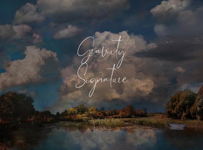 Gravity Signature Font