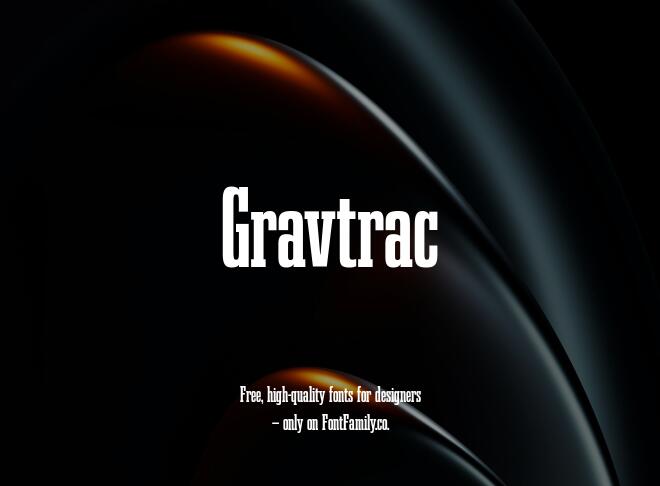 Gravtrac Font