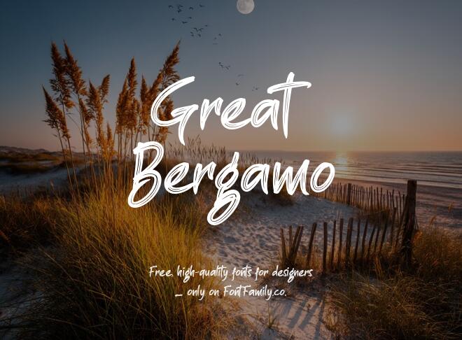 Great Bergamo Font