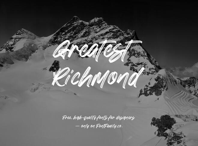 Greatest Richmond Font