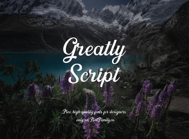 Greatly Script Font