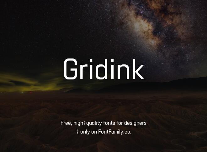 Gridink Font