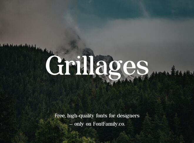 Grillages Font