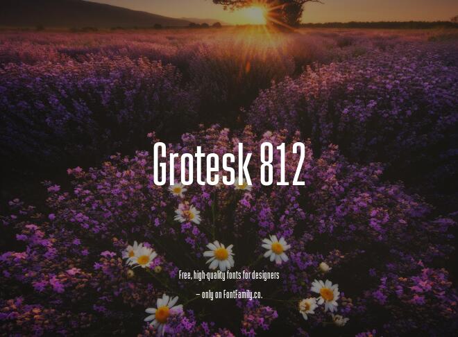 Grotesk 812 Font