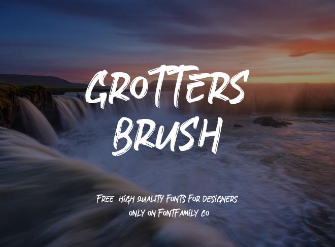 Grotters Brush Font