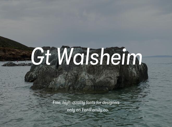 Gt Walsheim Font