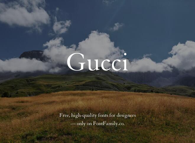 Gucci Font
