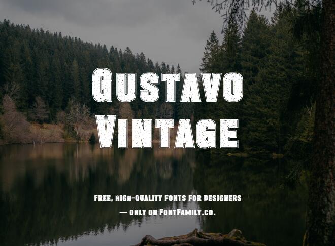 Gustavo Vintage Font