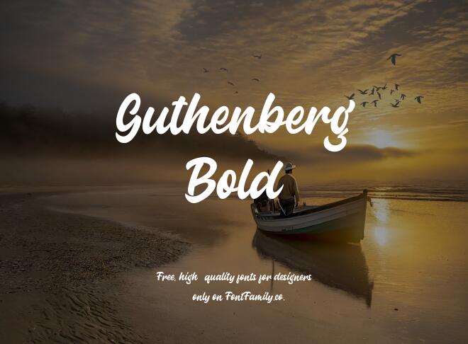 Guthenberg Bold Font