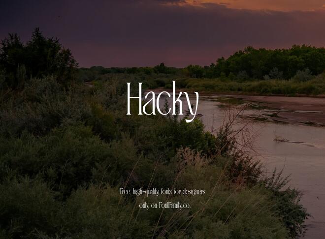 Hacky Font