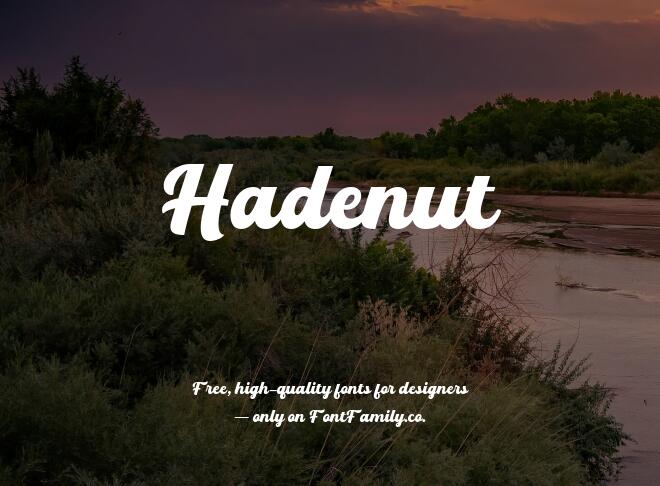 Hadenut Font