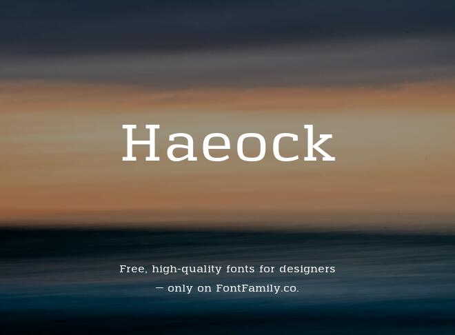 Haeock Font