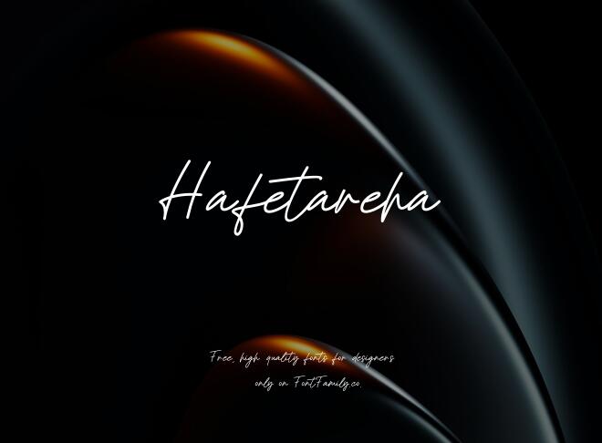 Hafetareha Font