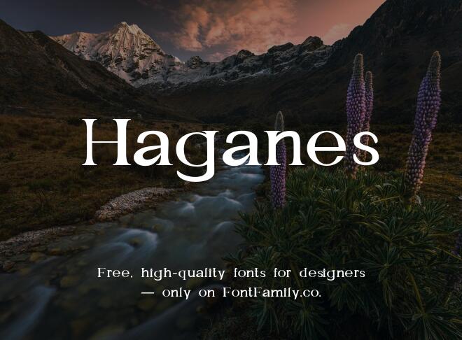 Haganes Font