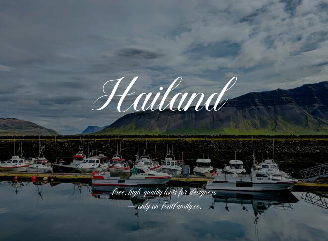 Hailand Font